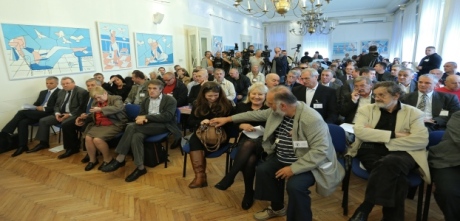 Public Discussion on Cyrillic in Vukovar Zagreb, Croatia, 24 October 2013 Photo: Sanjin Strukin/Pixsell