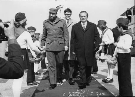 Fidel Castro (L) with Josip Broz Tito visiting Croatia's Brijuni 1976. Photo: The Museum of History of Yugoslavia/ Belgrade